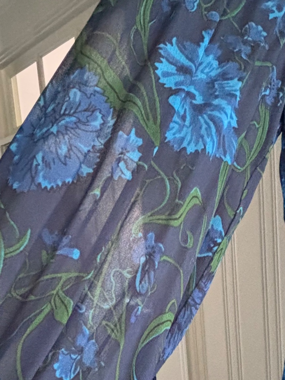 BODEN Floral Ruffle-Neck Chiffon Maxi Dress - SIZE 6 - Picture 11 of 11